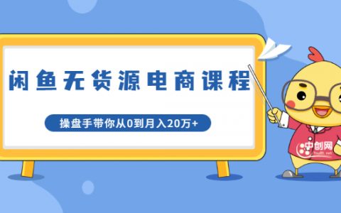 龟课·闲鱼无货源电商课程第20期：闲鱼项目操盘手带你从0到月入20万+